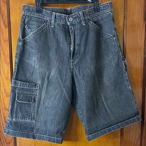 Guess Y2K Men's Dark Gray Jean Shorts size 34